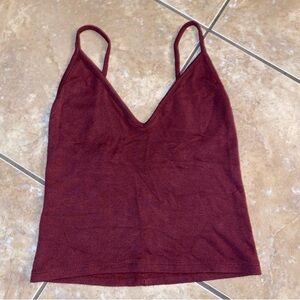 Brandy Melville maroon burgundy tank top